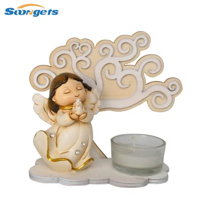 China Europe Angel Design Candle Holder - Home Decoration Gift for sale