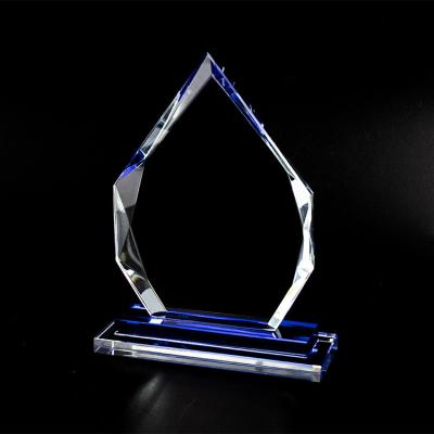 China Europe Hot Wholesale Customized Name Engraved High Quality Blank Crystal Award Trophy for sale