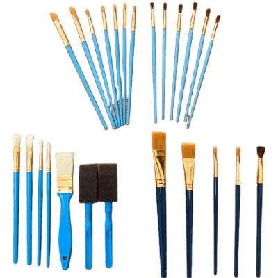 China 25 Professional Oil Painting Art Painting Brushes Chinese Manufacturer Direct Selling Brush Set Wholesale for sale