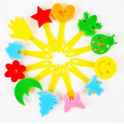 China 2021 New Arrival Paint Factory Children's Paint Graffiti Art Sponge Pattern Seal Brush for sale