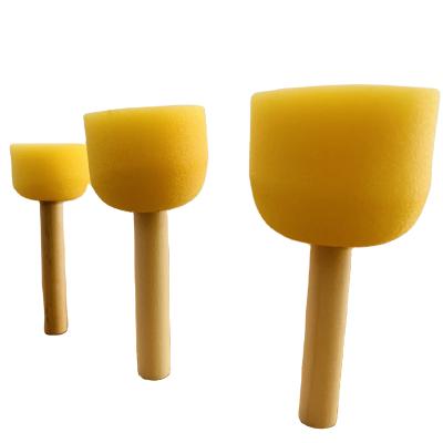 China 2021 Education First Hot Mushroom Artist Paint Seal Foam Brush Small Sponge Paint Stamp for sale