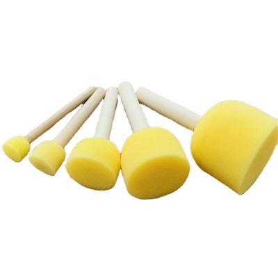 China Kindergarten Painting Children's Early Education DIY Graffiti 5-Pack Sponge Brush Paint Sponge Brush for sale