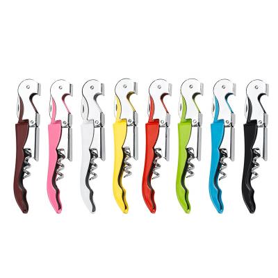 China Sustainable Portable Stainless Steel Metal Corkscrew Beer Wine Bottle Opener for sale