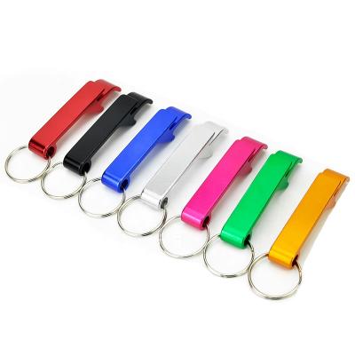 China Custom Viable Multi Color Metal Key Logo Beer Bottle Chain Opener for sale