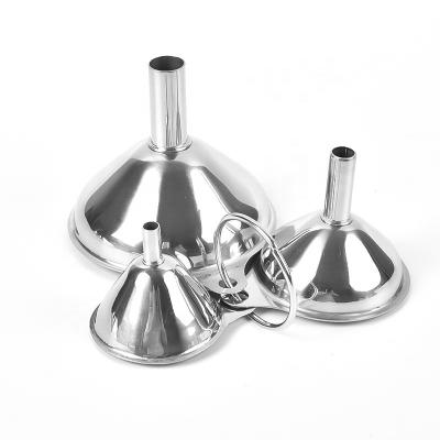 China Mini Durable Stainless Steel Viable Funnel set with 3 different sizes for sale