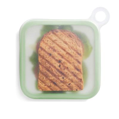 China Viable Mini Bento Box Portable Sandwich Toast Silicone Lunch Box for sale