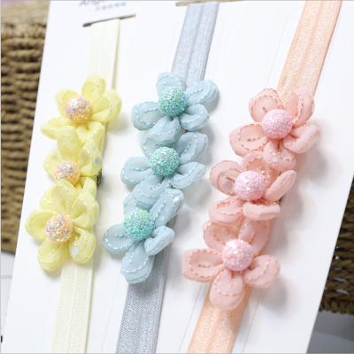 China Cute European and American style photo baby hair band girl hair bun baby hair accessories for sale