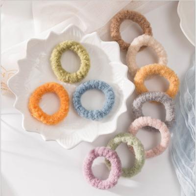 China Fashion Central Institute of Statistics New Korean Cute Elastic Hair Tie Winter Hair Elastic Hair Band Hair Ring for sale