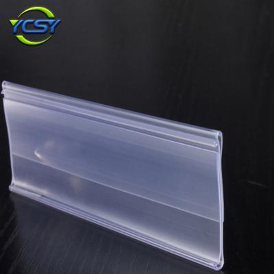 China High Quality Soft Plastic Building Material Low Cost Label Display Strip for sale