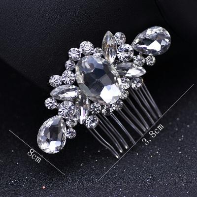 China Wedding Factory Supply Direct Crystal Wedding Bride Zircon Hair Fashion Paint Hairpin Luxury Bridal Jewelry Ladies And Girls Hairpin for sale