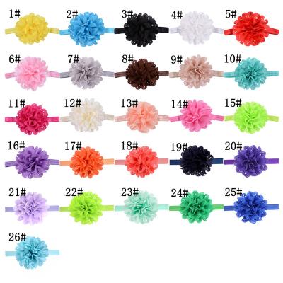 China Wholesale Baby Photo Prop Headband Baby Flower Headbands Baby Hair Decoration Infant Floral Head Wrap Hair Band for sale