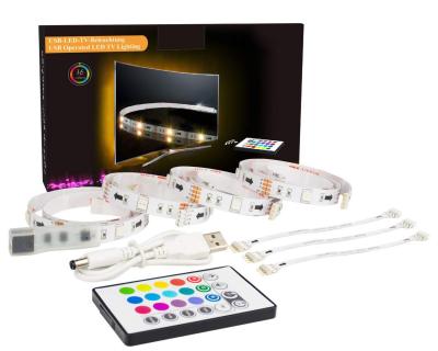 China TV Usb smd50505v 44 led strip lights RGB remote control 40-60/65-75in led strip lights led strip lights for sale