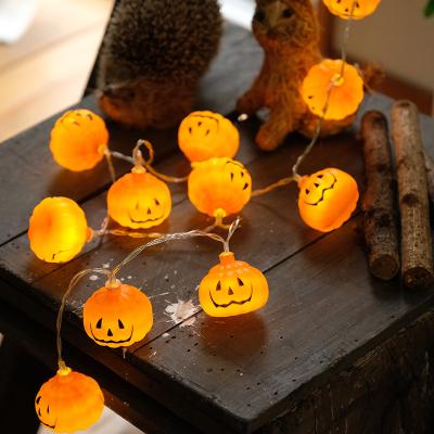 China Santa Claus Pumpkin String Lights Garland Decoration Props Baby Shower Halloween Christmas Party Horror Halloween Decor for sale