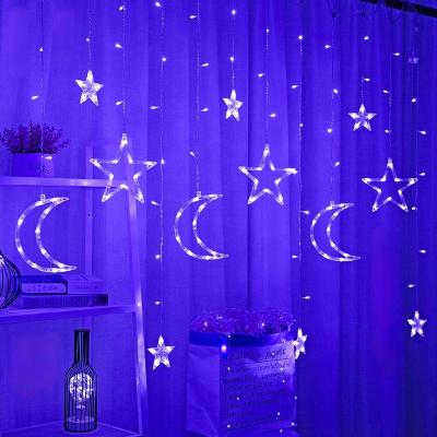 China Christmas Moon Light Star Led String Lights Xmas Decor Holiday Lighting Decoracion Navidad Xmas Party Wedding Lighting for sale