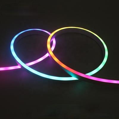 China Hotel New Custom IP 68 24V RGB Separation 20MM Led Strip Light 12V LED Neon Sign With Silicone Tube Neon Rope for sale