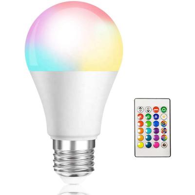 China Other 5w 10w 15w LED Bulb E26 E27 RGB LED Bulb Memory Function Remote Control Bulb for sale