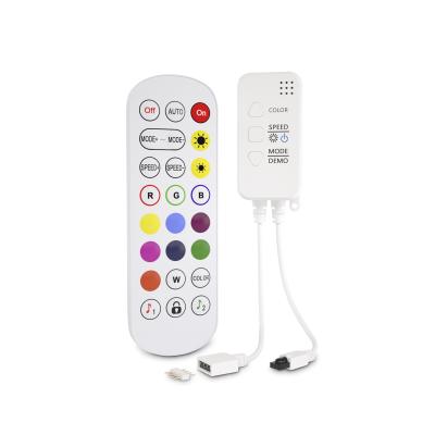 China LED Lights Control with IR/APP Music Sync Remote Controller Replacement for 4Pin RGB LED Light Strip Led Light Remote Controller for sale