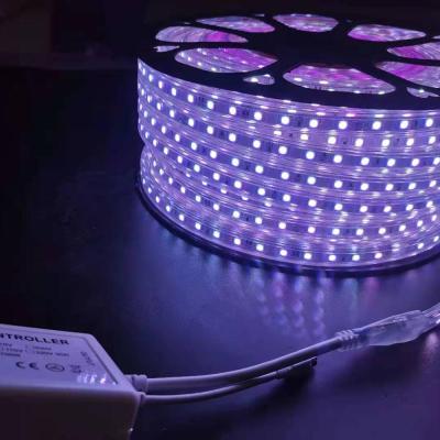 China Wholesale IP65 Outdoor Flexible High Voltage Led Strips 5050 RGB 50m LANDSCAPE Waterproof Led Strip Lights for sale