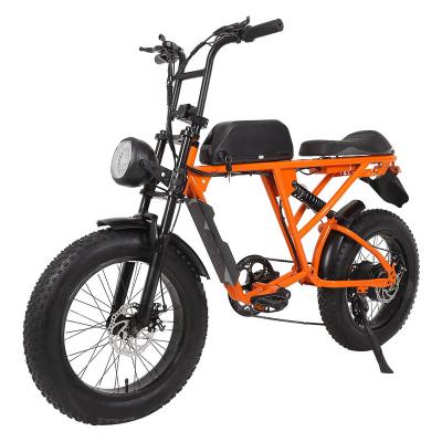 China China Factory Sale 20inch 48v 750w Steel Chopper Electric Bike for sale