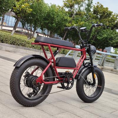 China New Model Fastest Bicycle Adult 26*4.0 Steel Tire Wholesale For Sale 48V 1000W Lithium Battery Folding Electric Mountain Bike for sale