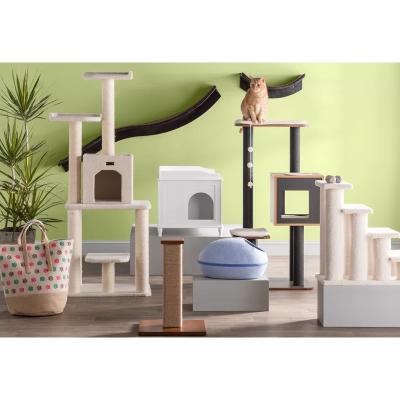 China Best Selling Sustainable White Side Table Amazon Furniture Wooden Dog Cat Pet House for sale