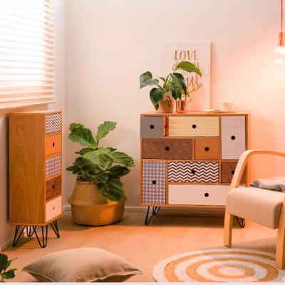 China Warm PANEL on Amazon Wood Storage Clothes Bedside Cabinet for sale