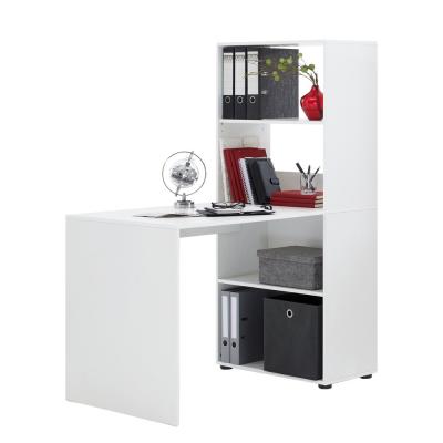 China Modern PC Office Home Office Furniture Computer Table with Book Shelves for sale