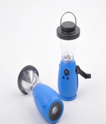 China Outdoor use dynamo flashlight with FM/AM radio function for sale