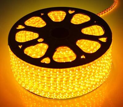 China SMD 5050 60LED/M 220V 14.4W/M Yellow LED strip light for sale