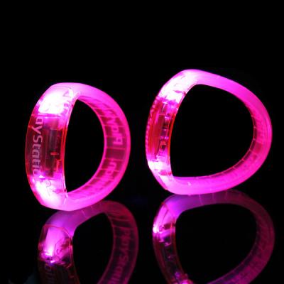 China Multi-Color PVC LED Bangle Bracelet For Concert, Carnivals, Sporting Events, Party, Night Club for sale