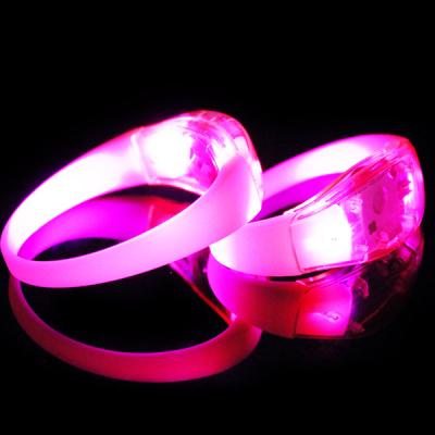 China Multi-Color LED Flashing Silicone Bracelet For Concert, Carnivals, Sporting Events, Party, Night Club for sale