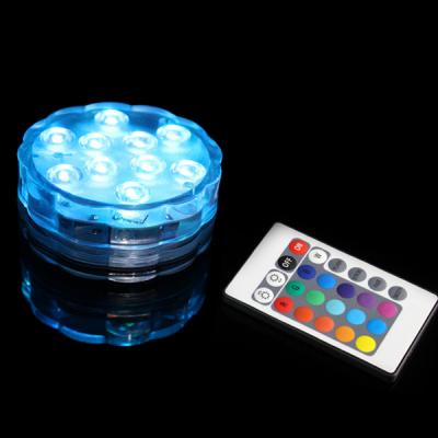 China Remote Controlled LED Submersible Lights For Aquariums, Vases, Table Centerpieces, Weddings, Birthdays, Pools for sale