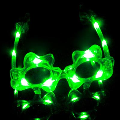 China Multi-Color LED Shamrock Glasses For Concerts, Party, Night Clubs And More! for sale