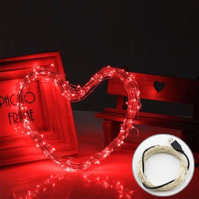 China 5V USB Powered Multi-Color 10m LED String Lights For Christmas, Party, Festival Decoraction for sale