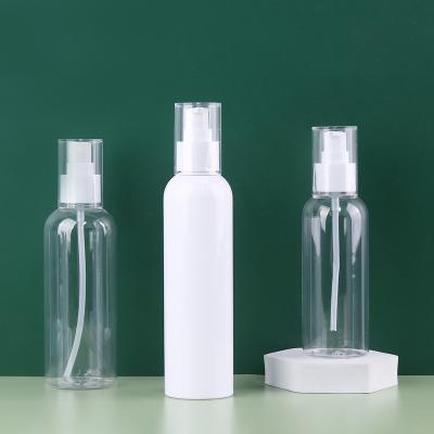 China Small Cheap Cosmetic Manufacturing Plastic Cosmetics Packaging Bottles Set Custom Empty Clear Lotion Toner Screw Cap Squeeze Spray Bottle for sale