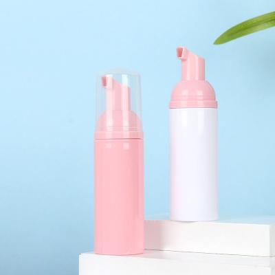 China Custom Pink Foaming Cosmetic Plastic Squeeze Soap Bottles Empty Cosmetic Packaging Container Water Lotion Foam Detergent Squeeze Bottle for sale