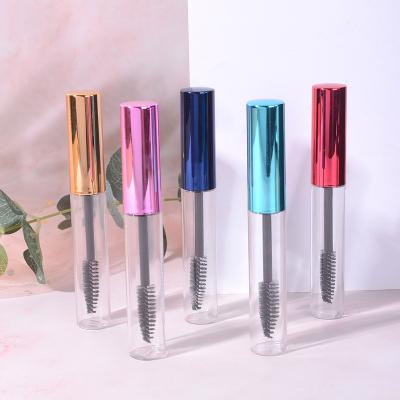 China Cosmetic Container 10Ml Mini Mascara Anti-corrosion Custom Luxury Empty Plastic Tube Eyelash Pink Packaging Tube Brush for sale