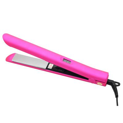 China 360 Swivel Cord Mini Lcd Display Custom 2 in 1 Electric Hair Iron Straightener Hair Straightener Maker for sale