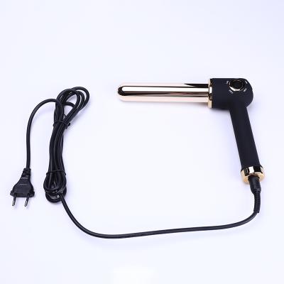 China Interrupt Digital Display Automatic Hair Curler LCD 360 Hesitate Hair Curler for sale