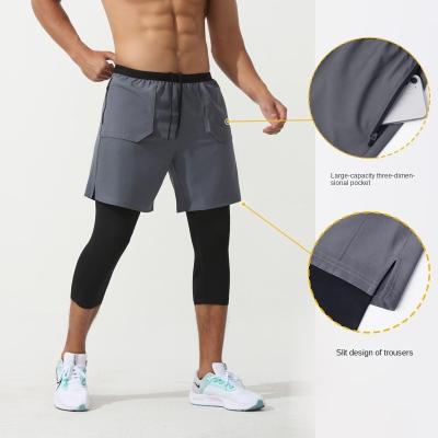 China QUICK DRY casual elastic gym style Mesh Men 2022 high quality body to work out mens shorts with zipper pocket for sale