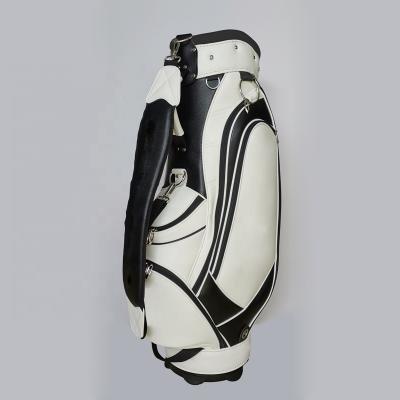 China Popular Gostar PU Leather Golf Staff Bags Custom Golf Bags for sale