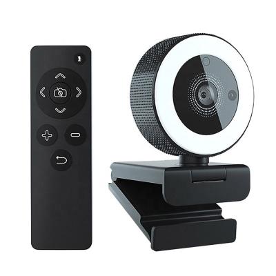 China W200 2k Auto Focus Webcam With HD Webcam LED Ring Light USB Web Camera 2K Auto Focus Remote H200 Webcam for sale