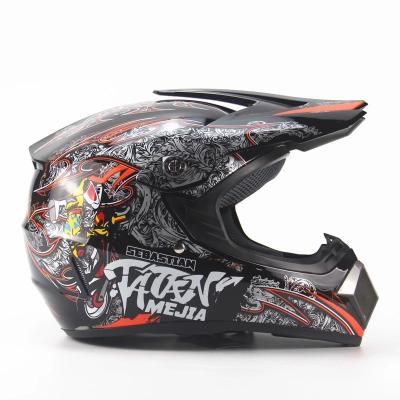 China Full face crash helmet men racing helmet men racing helmet ABS material motocross riding helmet for sale