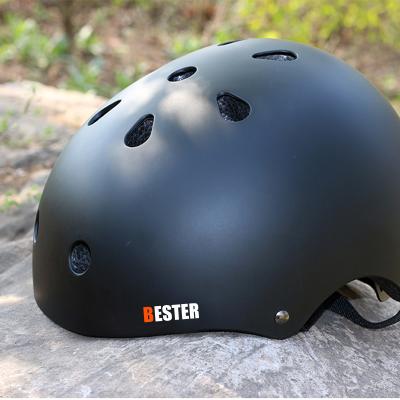 China CE EN 1078/CPSC/AS/NZS Child Ice Skating Skateboard Strong Black Matte Helmet For Scooter for sale