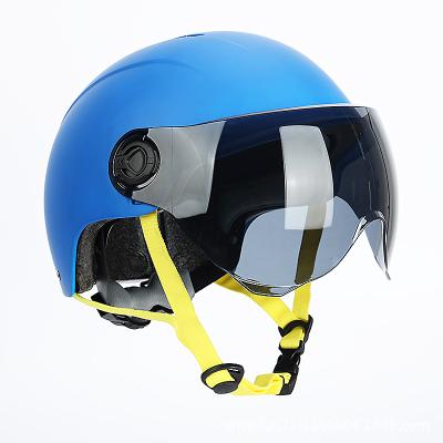 China 2021 New E Bike Strong Adjustable Helmet Electric Scooter Helmet With Lens for sale