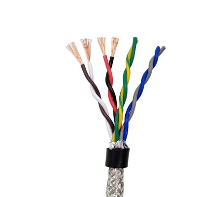 China 8corepvc underground cable rvsp8* 0.15 0.2 0.3 0.5 armoring cable tinned copper braided pvc 0.75mm twisted twisted shielded cable for sale