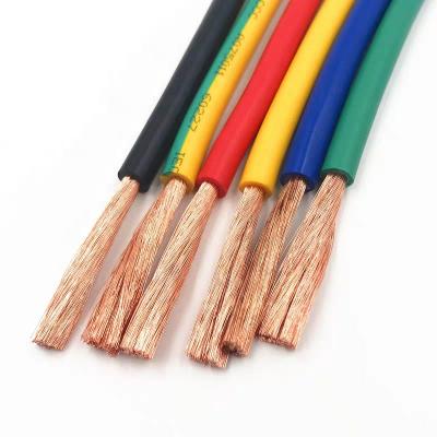 China RV10 Underground 16 25 35 50 70 95 120 Mm Oxygen Free Copper Insulation Material PVC Single Core Soft Electronic Wire Conductor for sale