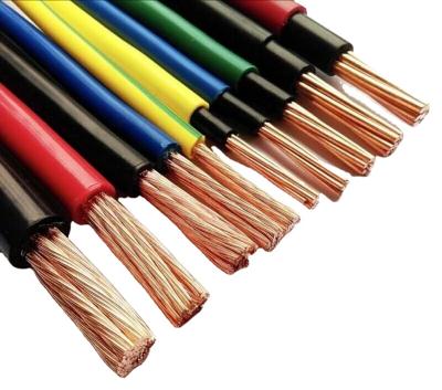 China Electrical wire bv/bvr 1.5 copper wire 2.5 4 6 10mm household wiring PVC insulated oxygen-free copper core electrical wiring for sale