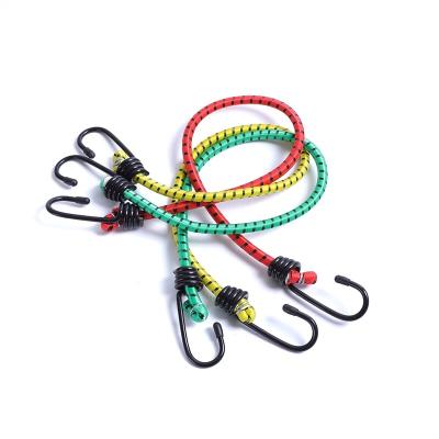 China Strong High Quality 8MM Rubber Bungee Cord Luggage Bungee With Hooks Bungee Cord Bicycle Accessories for sale