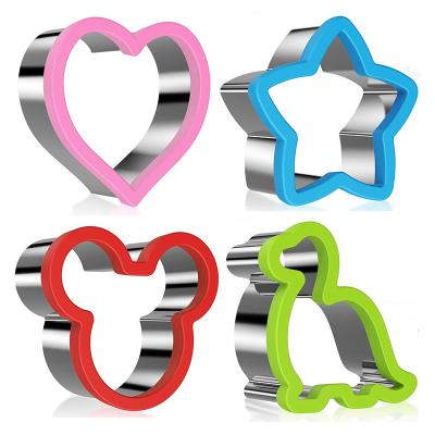 China Sustainable Stainless Steel Kitchen Sandwich Molds - Food Grade Dining Bread Cookie Cutters Dinosaur Mouse for sale